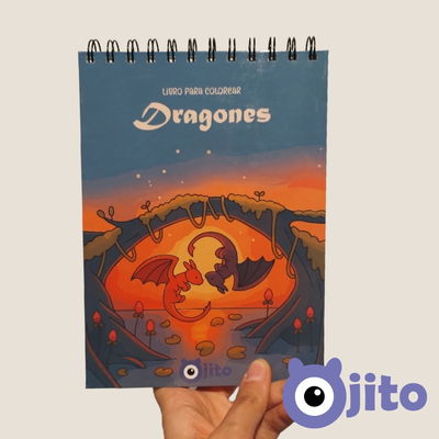 Dragones/Mundo Mitologico - Libro doble para Colorear