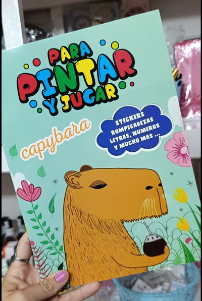 Libritos para colorear Capibara