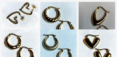 aros acero Dorado
