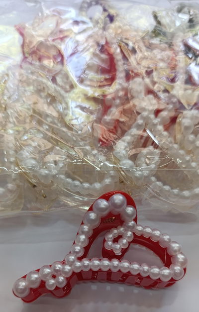 broche corazon perla x 12