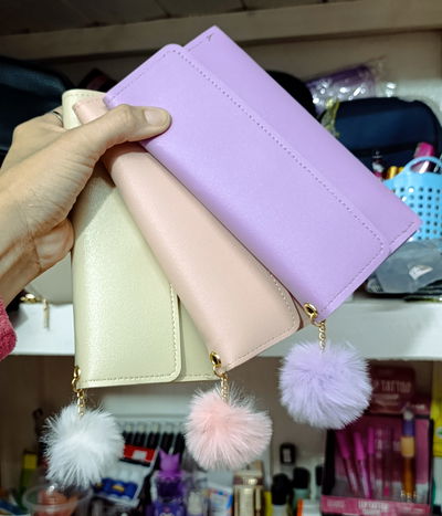 Billetera Dama con pompon