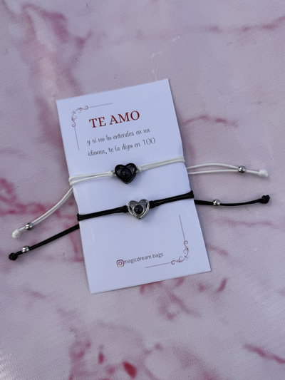 Pulseras te amo en 100 idiomas brilla en la oscuridad 