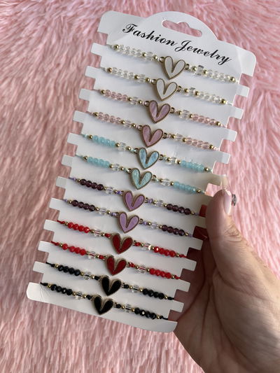 Pulseras corazón 💗