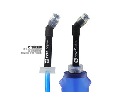 Bombilla Pico Extensor Soft Flask NoAf para Sachets 500cc.