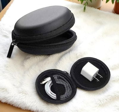 estuchesito porta auriculares black