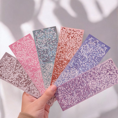 planchas de stickers tiritas x6 colores