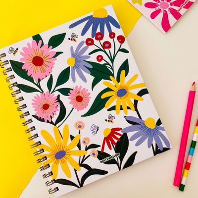 cuaderno primavera en papel