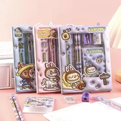 set de útiles labubu