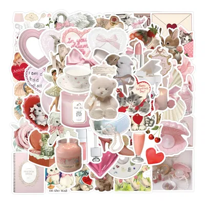 pack +50 stickers cute - ideal deco y freebies