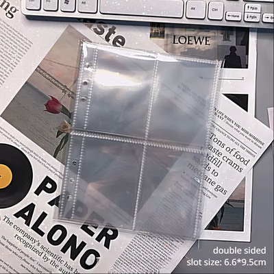 pack 10 folios A5 - dobles - refills para binder (6 anillas)