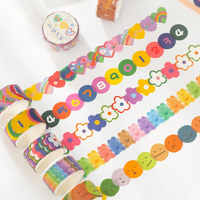 rollo washi troquelado –stickers decorativos kawaii 💖