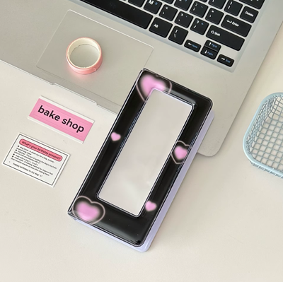 binder kpop photostrips - black hearts