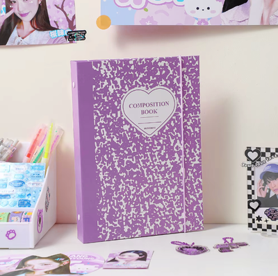 binder composition A5 + funda protectora + 10 folios 📁💫 