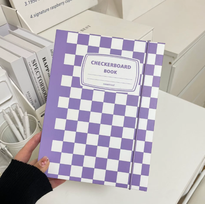 binder checkboard A5 + funda protectora + 10 folios 📁💫 