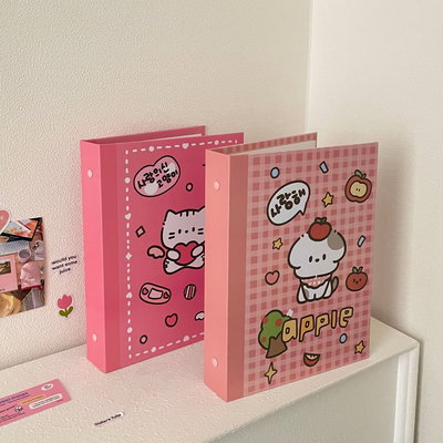 binder apple cat + 10 folios 📁💫