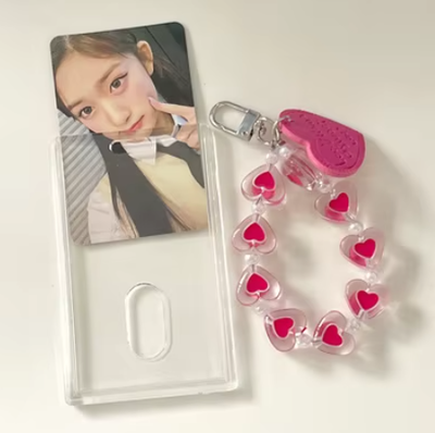 photocard holder acrílico - hearts