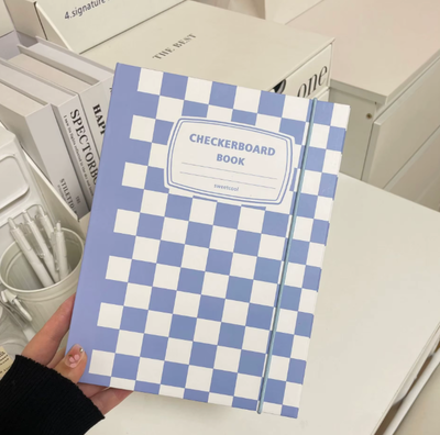 binder checkboard A5 + funda protectora + 10 folios 📁💫 