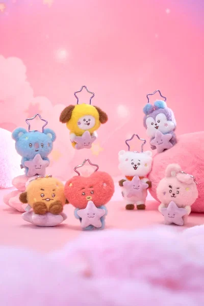 peluche llavero BT21 - purple star 