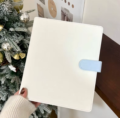 binder macaron A5 + protector + 10 folios - capacidad 80 photocards 📁💫 