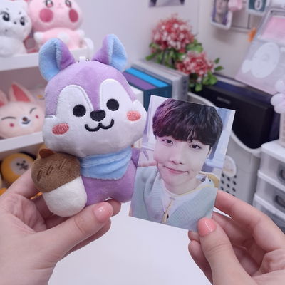 peluche llavero mang bb sin máscara 🐿️💜
