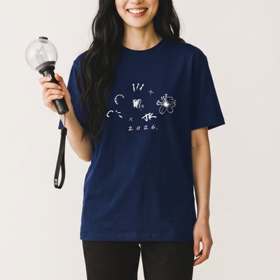 remera BTS Jungkook - CK azul