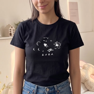 remera BTS Jungkook - CK negra