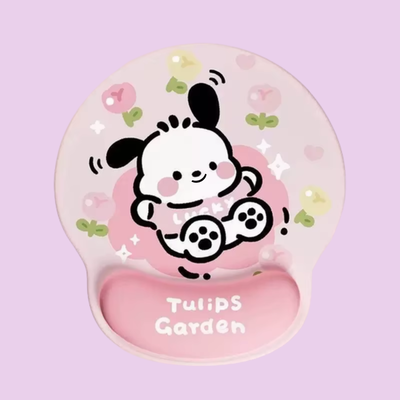 mousepad con apoya muñeca pochacco 