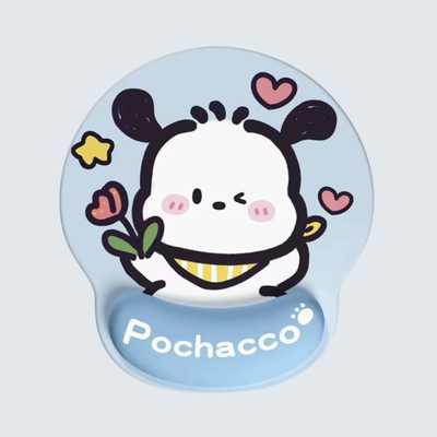 mousepad con apoya muñeca pochacco 