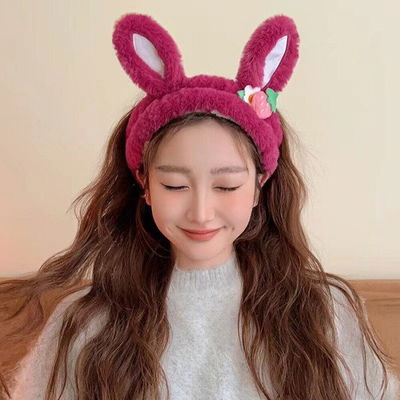 vincha de skincare cute rabbit