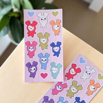 planchita de stickers lovely