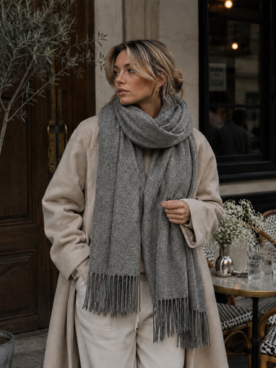 Pashmina Gris Veteado