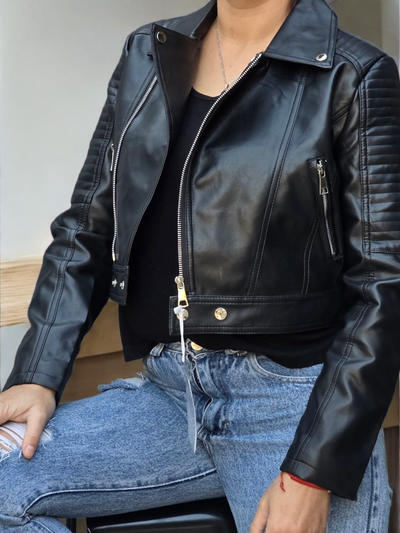 Campera de cuero (ART D221P)