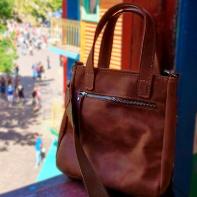 Mini Tote Cloe Marrón Oscuro