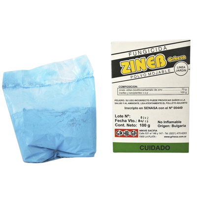 Zineb Fungicida - Polvo Mojable 100gr | GRHESA
