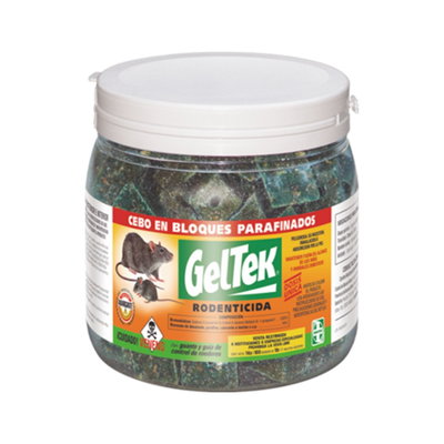 Raticida en Bloques - Cebo Rodenticida 1 kg | GELTEK