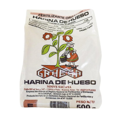 Harina de Hueso - Fertilizante Orgánico 1kg | GRHESA
