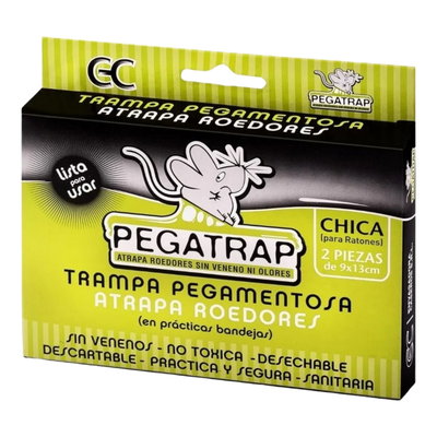 Trampa para Ratas y Lauchas Chica x 2 - Bandeja Adhesiva PEGATRAP