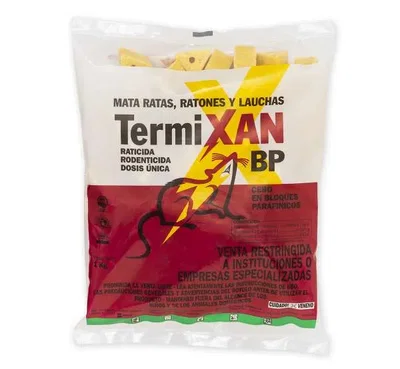 TermiXAN BP Raticida 1KG | Cebo en Bloques - Glacoxan
