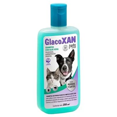 Shampoo Antiparasitario 250cc | Pulgas y Garrapatas | GlacoXAN Pets 
