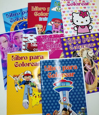 Pack x 10 libros para colorear