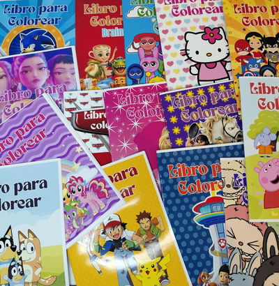 Pack x 15 libros para colorear