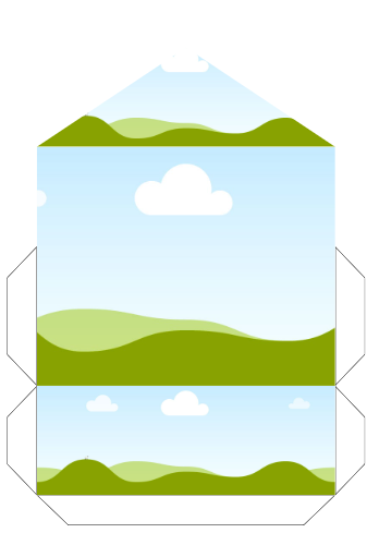 Molde de Cajita Tipo Sobre Abierto