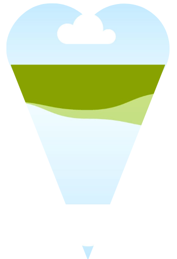 Plantilla Cono Corazón Grande