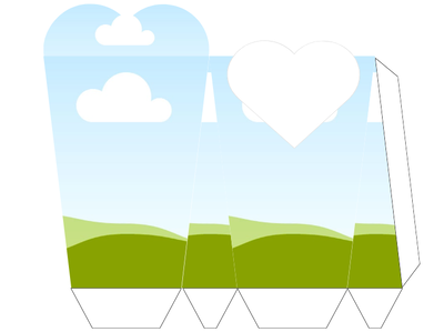 Ramo Bouquet con Base  (Edición San Valentín)- Plantilla Editable