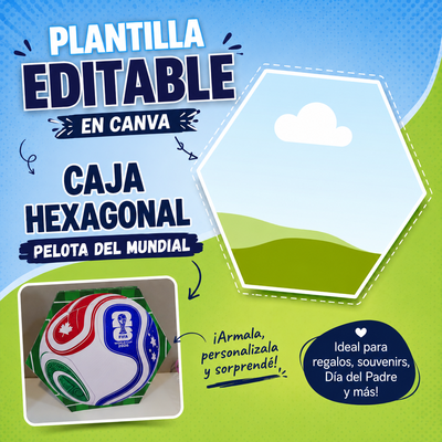 ⚽ PLANTILLA EDITABLE – CAJA PELOTA MUNDIAL 2026 ⚽