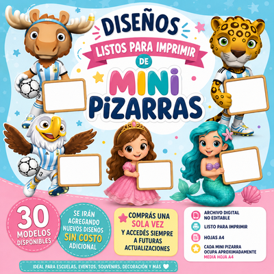 Mini Pizarras para Imprimir – Archivo Digital