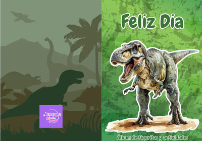 Álbum de Figuritas y Actividades Dinosaurios (PDF - NO EDITABLE)