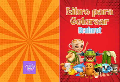 Libro para colorear Brainrot - Archivo Digital