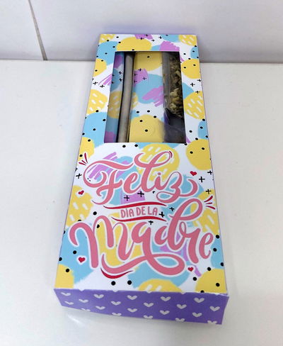 Caja para bombilla – Especial Día de la Madre (PDF no editable) 💐