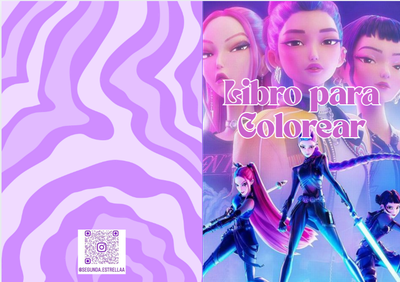 Libro para colorear Guerreras Kpop